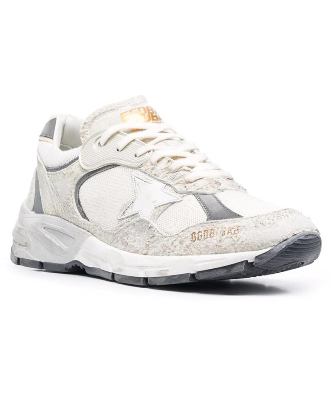 GOLDEN GOOSE DELUXE BRAND Белые замшевые низкие кроссовки / кеды, фото 3