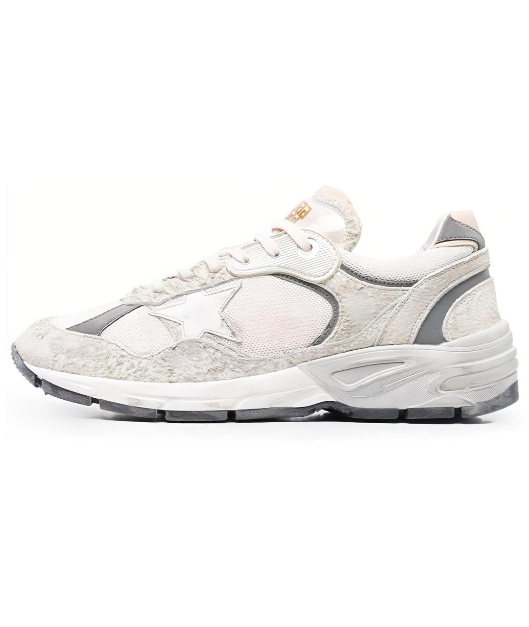 GOLDEN GOOSE DELUXE BRAND Белые замшевые низкие кроссовки / кеды, фото 2