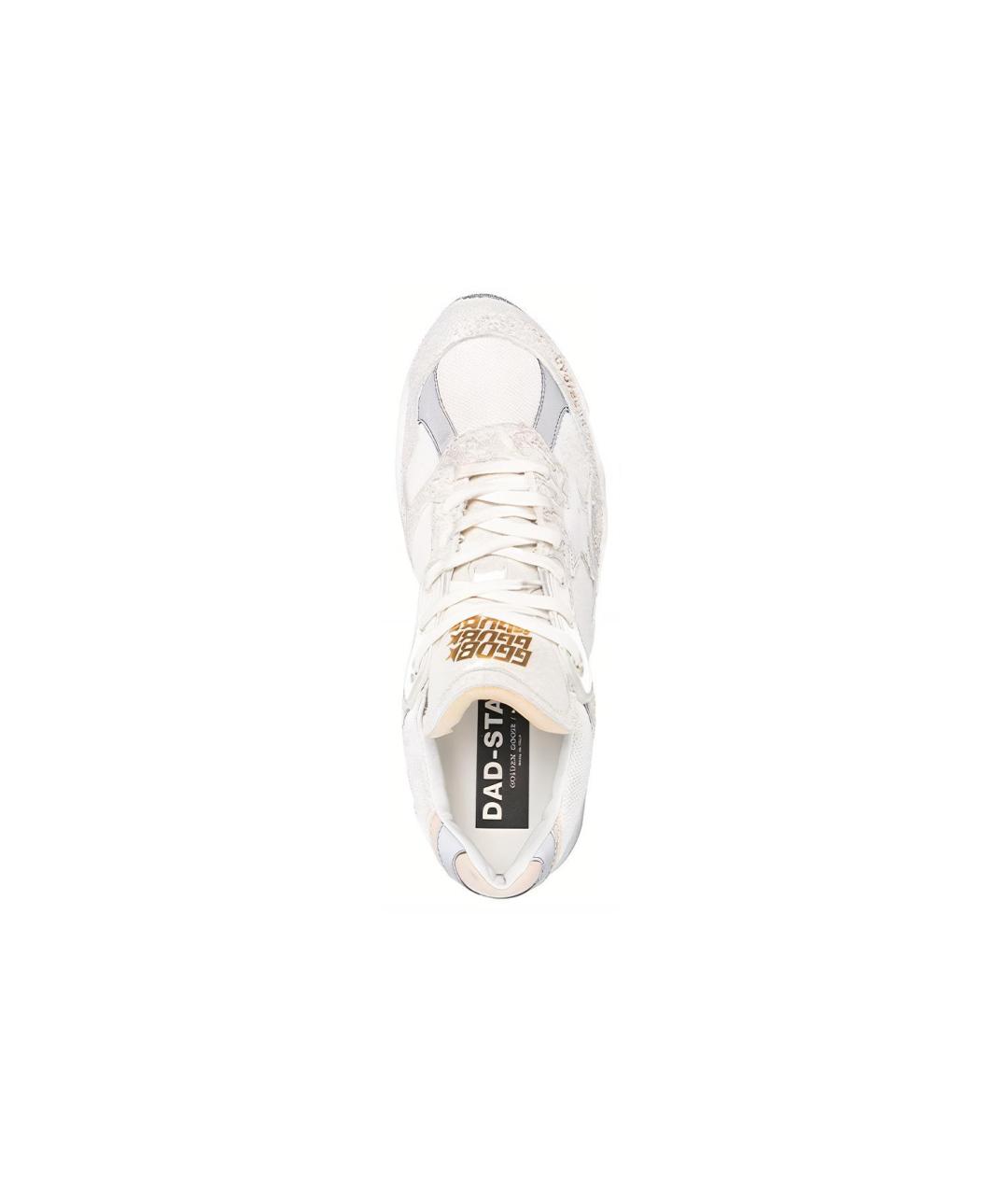 GOLDEN GOOSE DELUXE BRAND Белые замшевые низкие кроссовки / кеды, фото 5