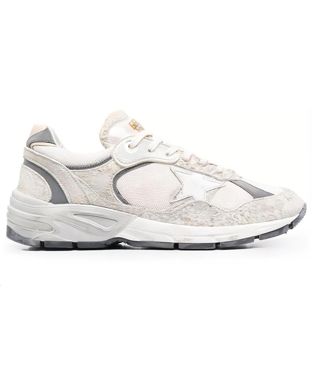GOLDEN GOOSE DELUXE BRAND Белые замшевые низкие кроссовки / кеды, фото 1