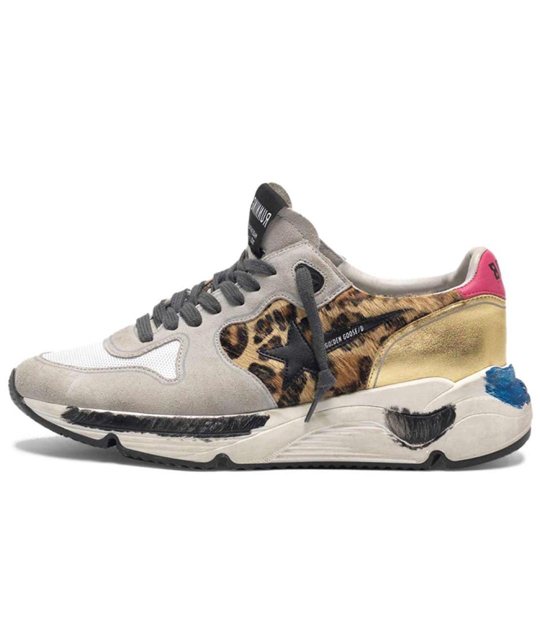 GOLDEN GOOSE DELUXE BRAND Мульти замшевые кроссовки, фото 2