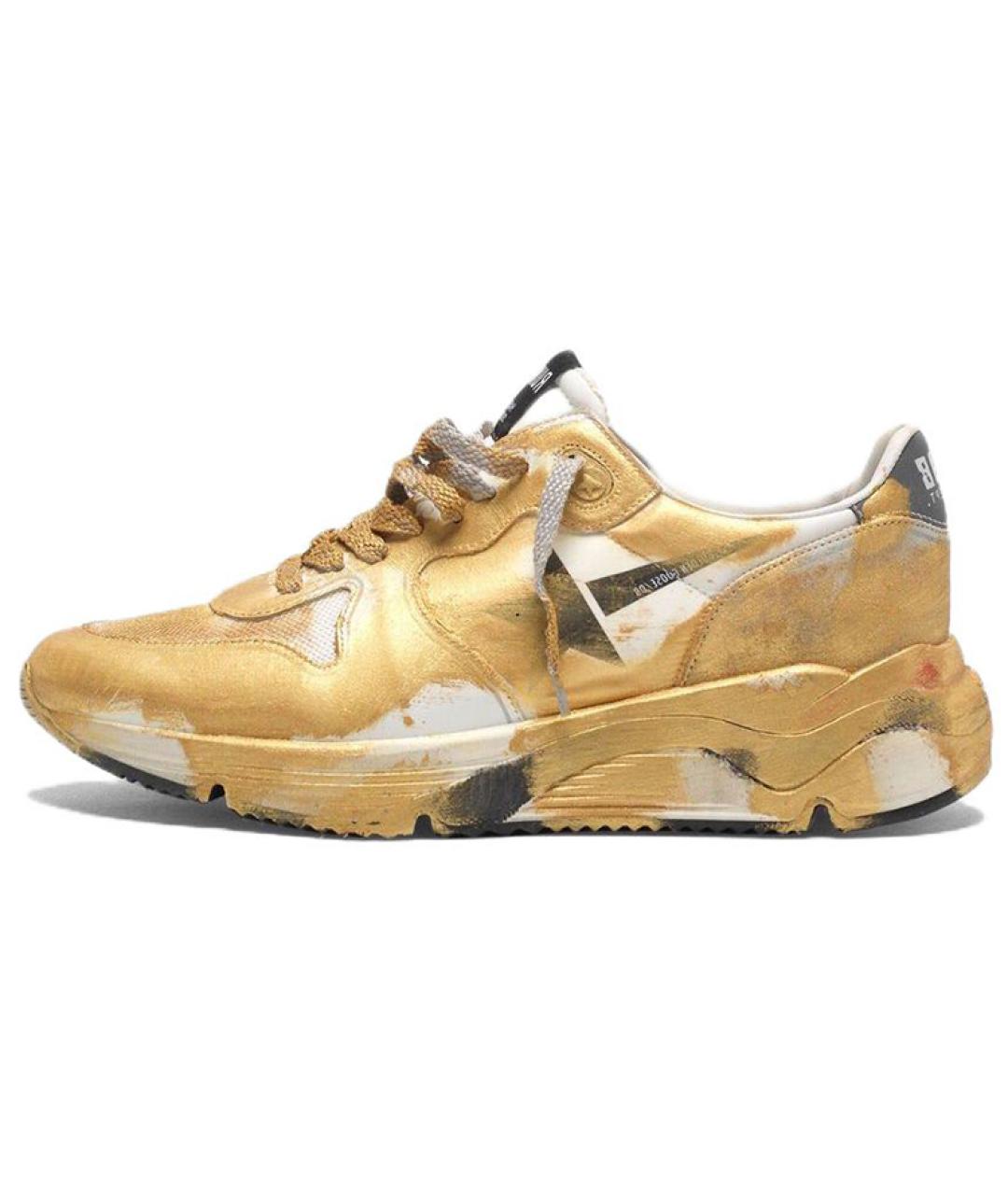 GOLDEN GOOSE DELUXE BRAND Золотые кроссовки, фото 2