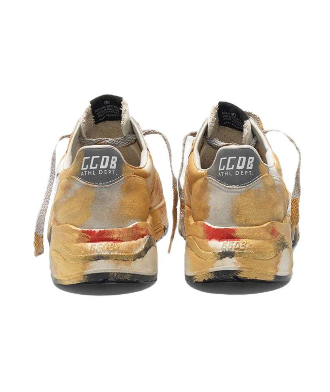 GOLDEN GOOSE DELUXE BRAND Золотые кроссовки, фото 4