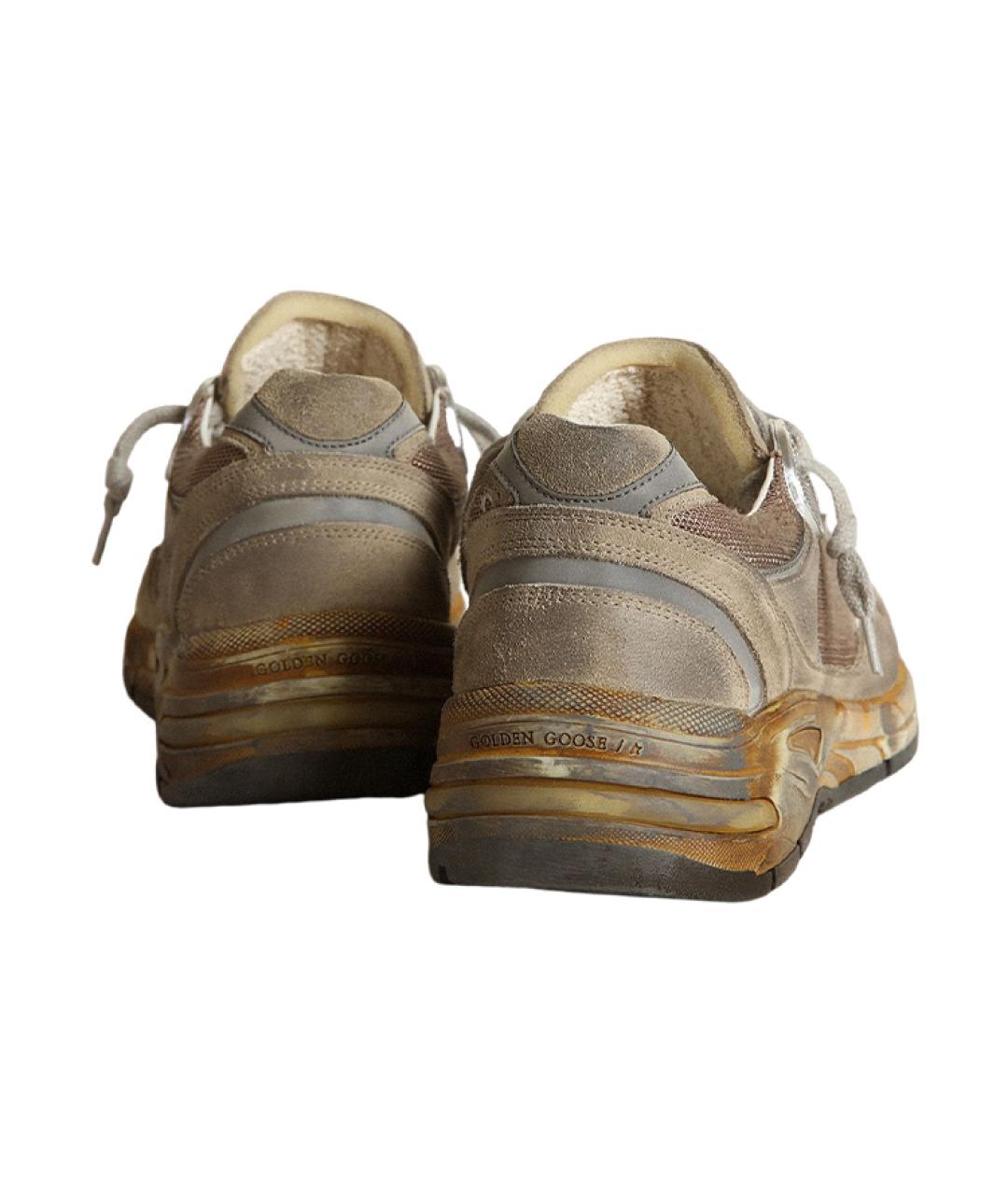 GOLDEN GOOSE DELUXE BRAND Коричневые замшевые низкие кроссовки / кеды, фото 4