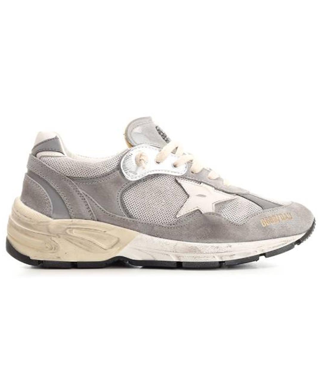 GOLDEN GOOSE DELUXE BRAND Серые замшевые кроссовки, фото 1
