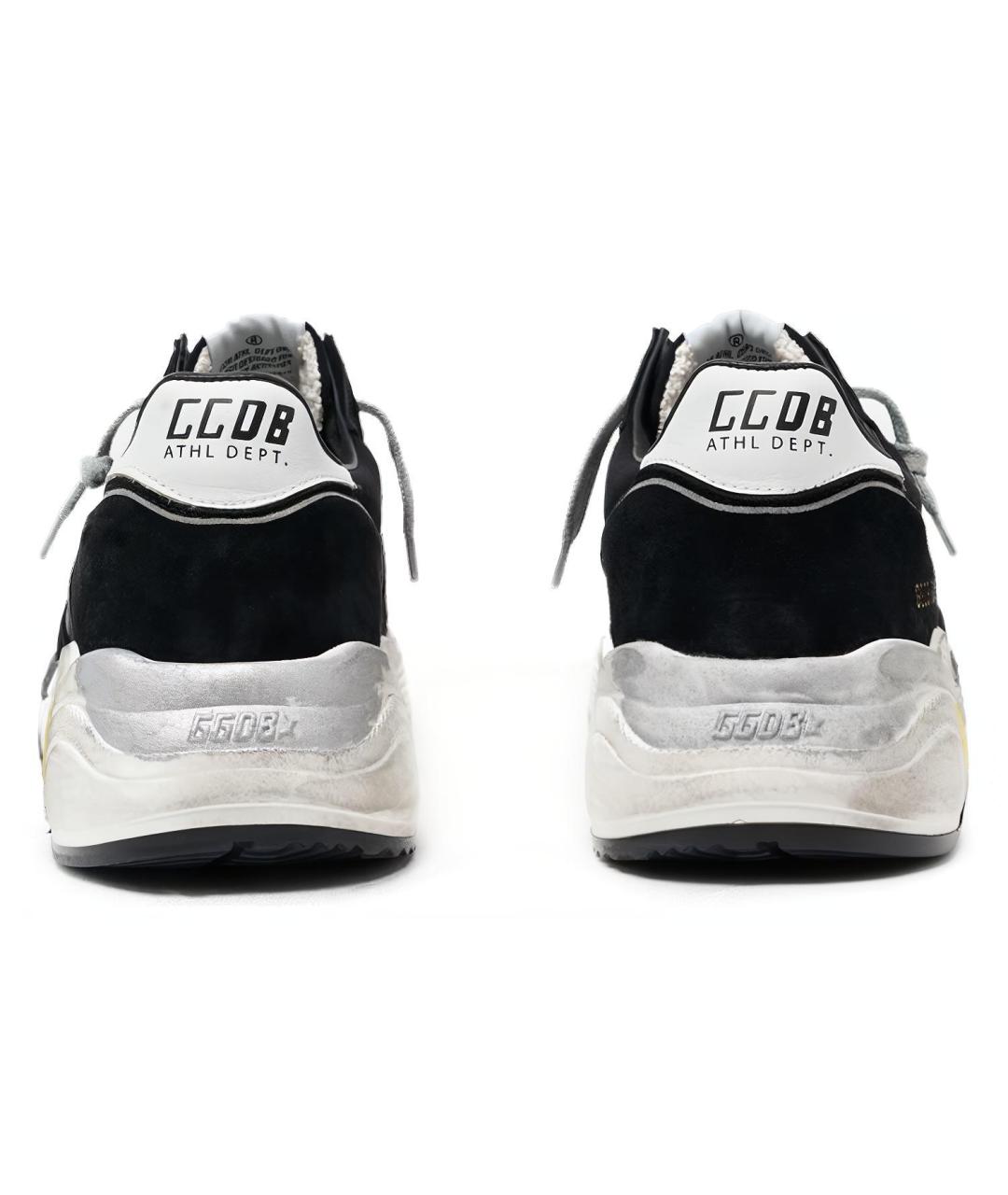 GOLDEN GOOSE DELUXE BRAND Черные замшевые низкие кроссовки / кеды, фото 5