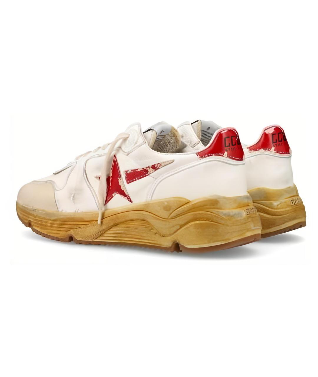 GOLDEN GOOSE DELUXE BRAND Белые кожаные низкие кроссовки / кеды, фото 4