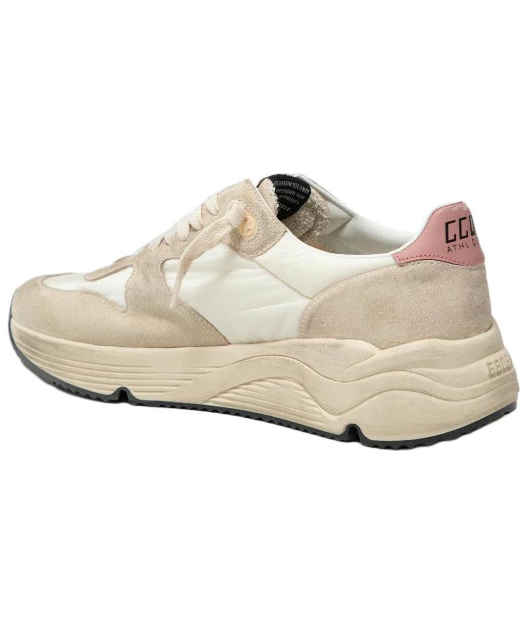 GOLDEN GOOSE DELUXE BRAND Бежевые замшевые кроссовки, фото 3