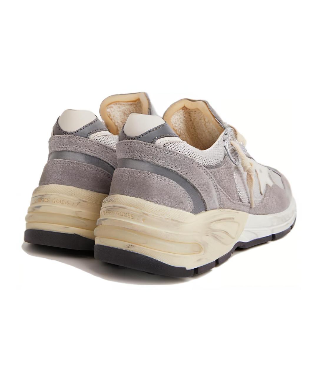 GOLDEN GOOSE DELUXE BRAND Серые текстильные низкие кроссовки / кеды, фото 4