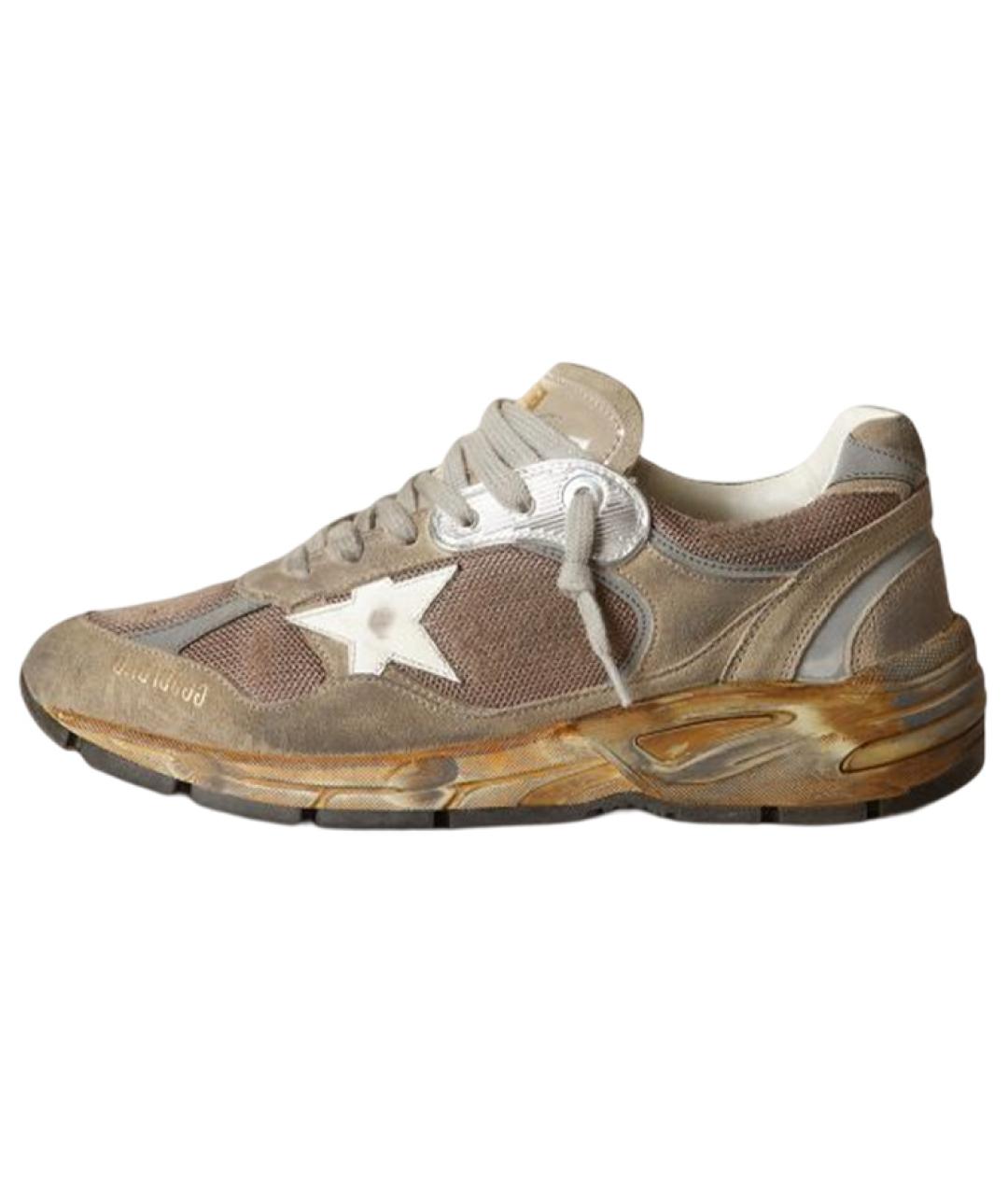GOLDEN GOOSE DELUXE BRAND Коричневые кожаные кроссовки, фото 2