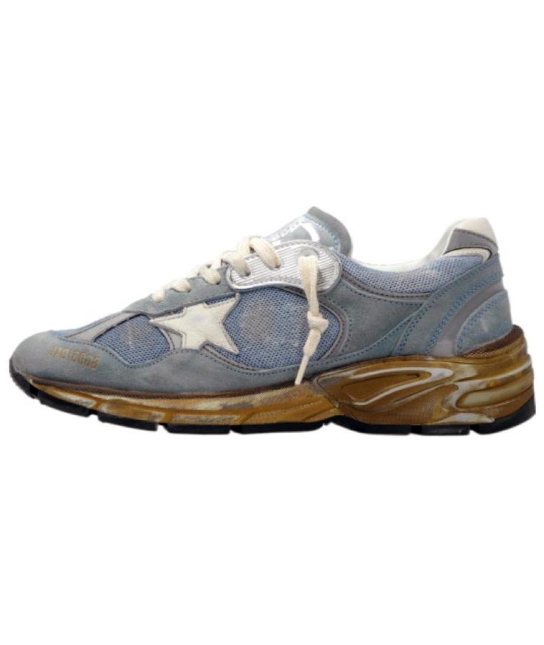 GOLDEN GOOSE DELUXE BRAND Голубые кожаные кроссовки, фото 2