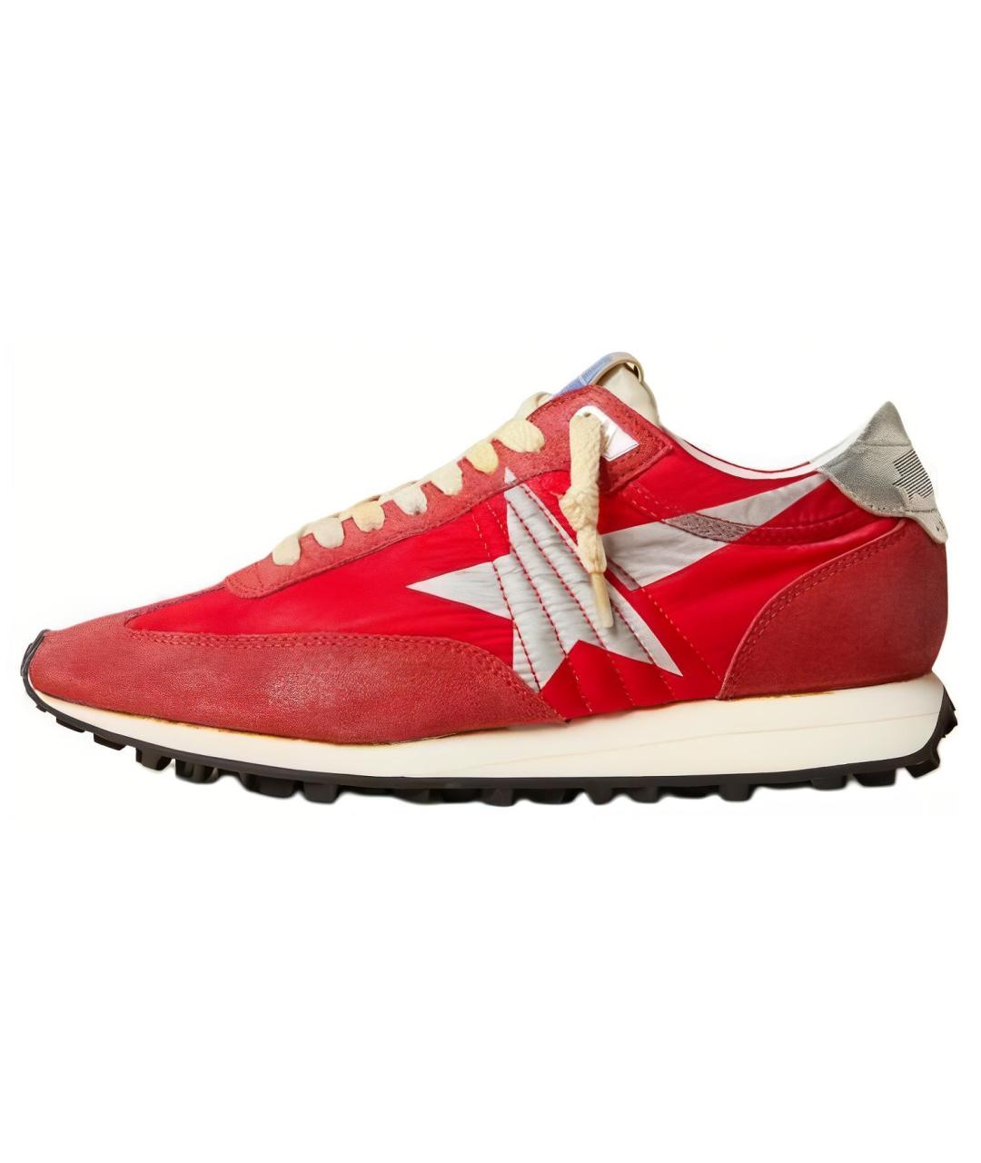 GOLDEN GOOSE DELUXE BRAND Красные замшевые кроссовки, фото 2