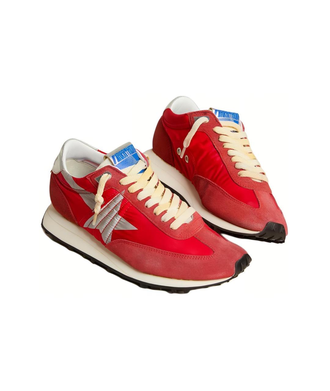 GOLDEN GOOSE DELUXE BRAND Красные замшевые кроссовки, фото 3