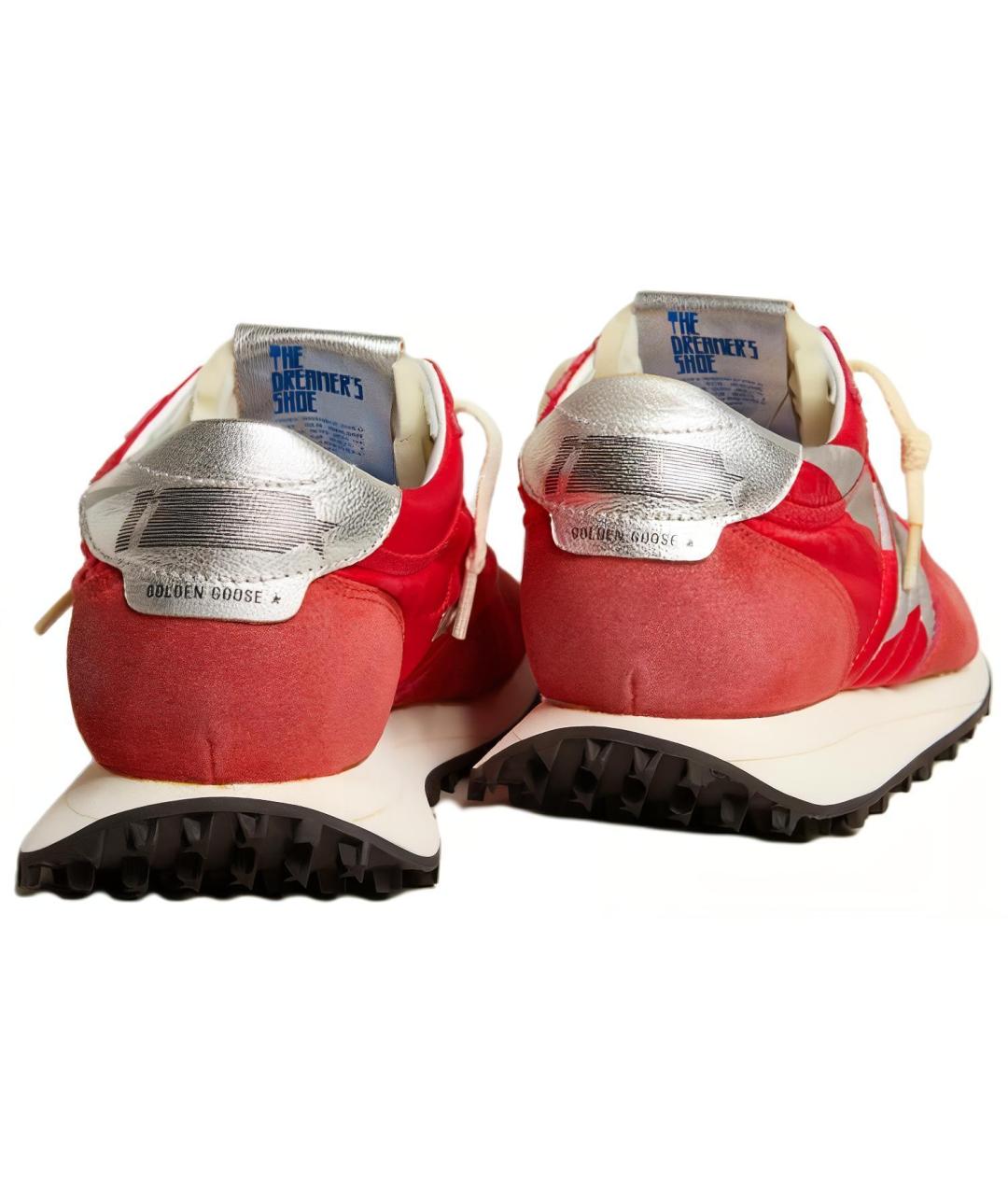 GOLDEN GOOSE DELUXE BRAND Красные замшевые кроссовки, фото 4