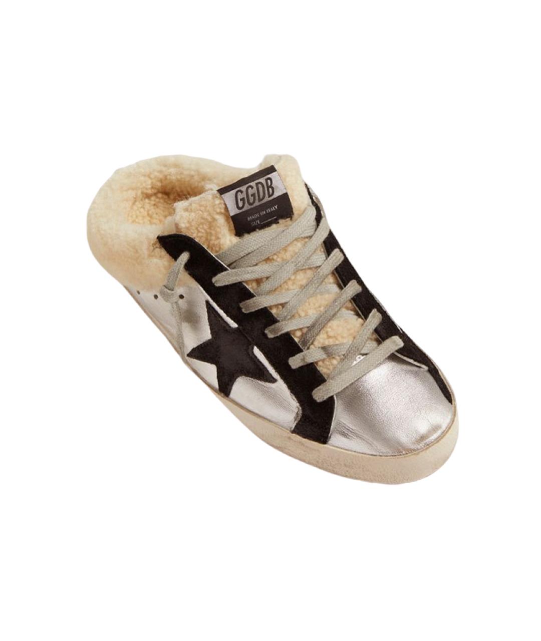 GOLDEN GOOSE DELUXE BRAND Серебряные мюли, фото 3