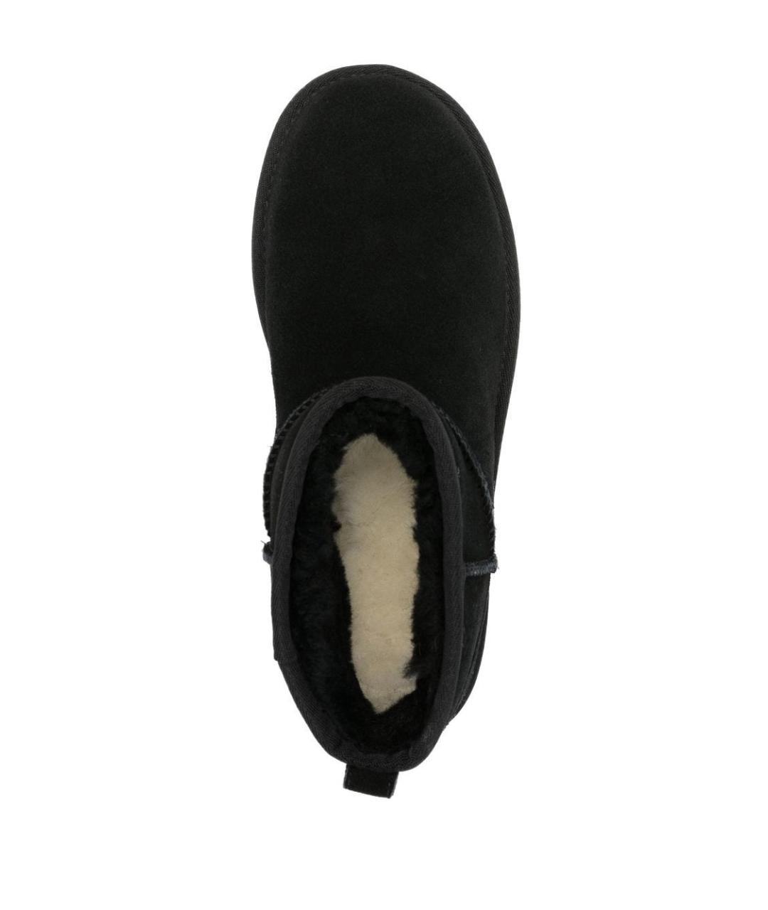 UGG AUSTRALIA Черные кожаные ботинки, фото 4