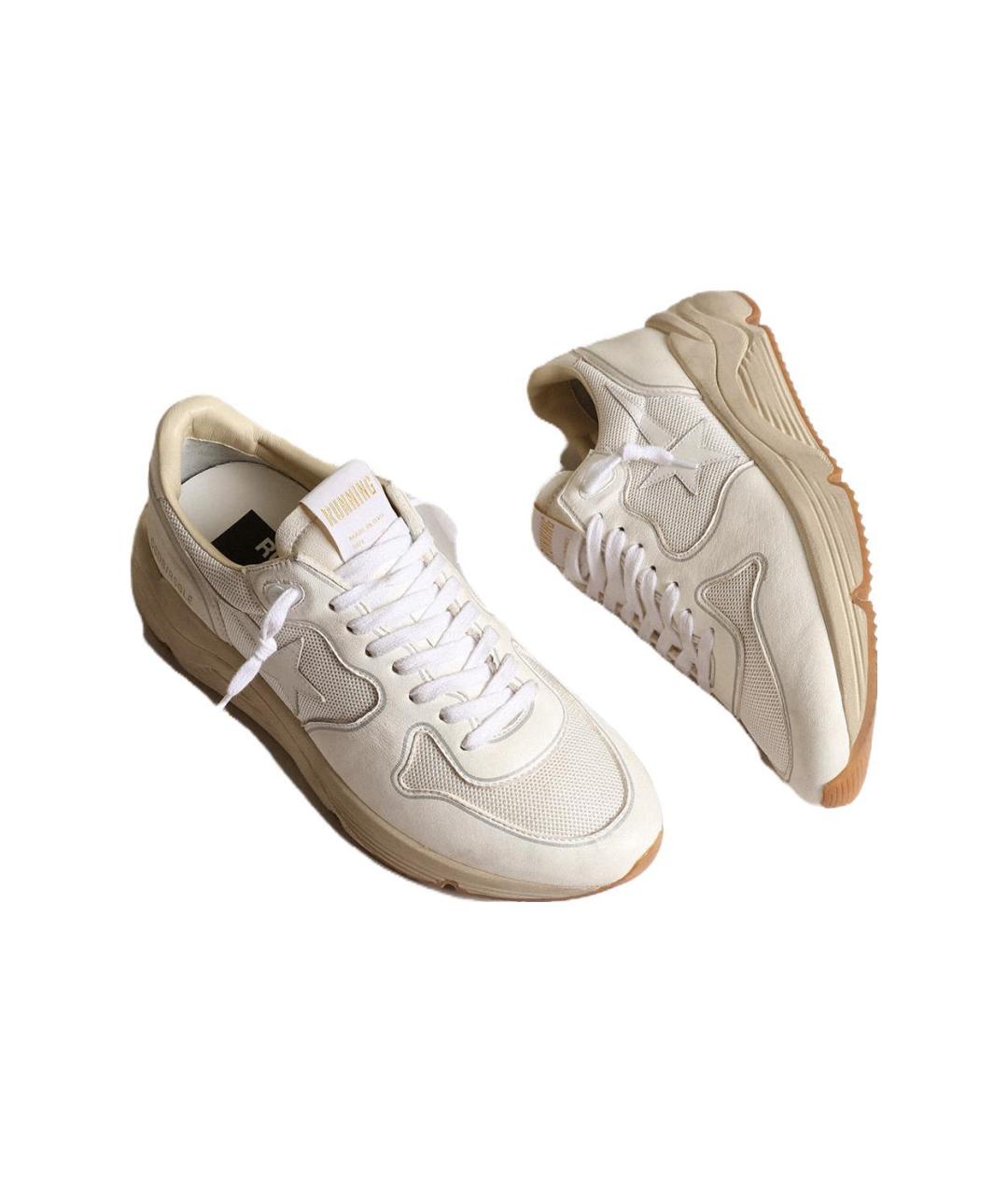 GOLDEN GOOSE DELUXE BRAND Белые кожаные кроссовки, фото 3