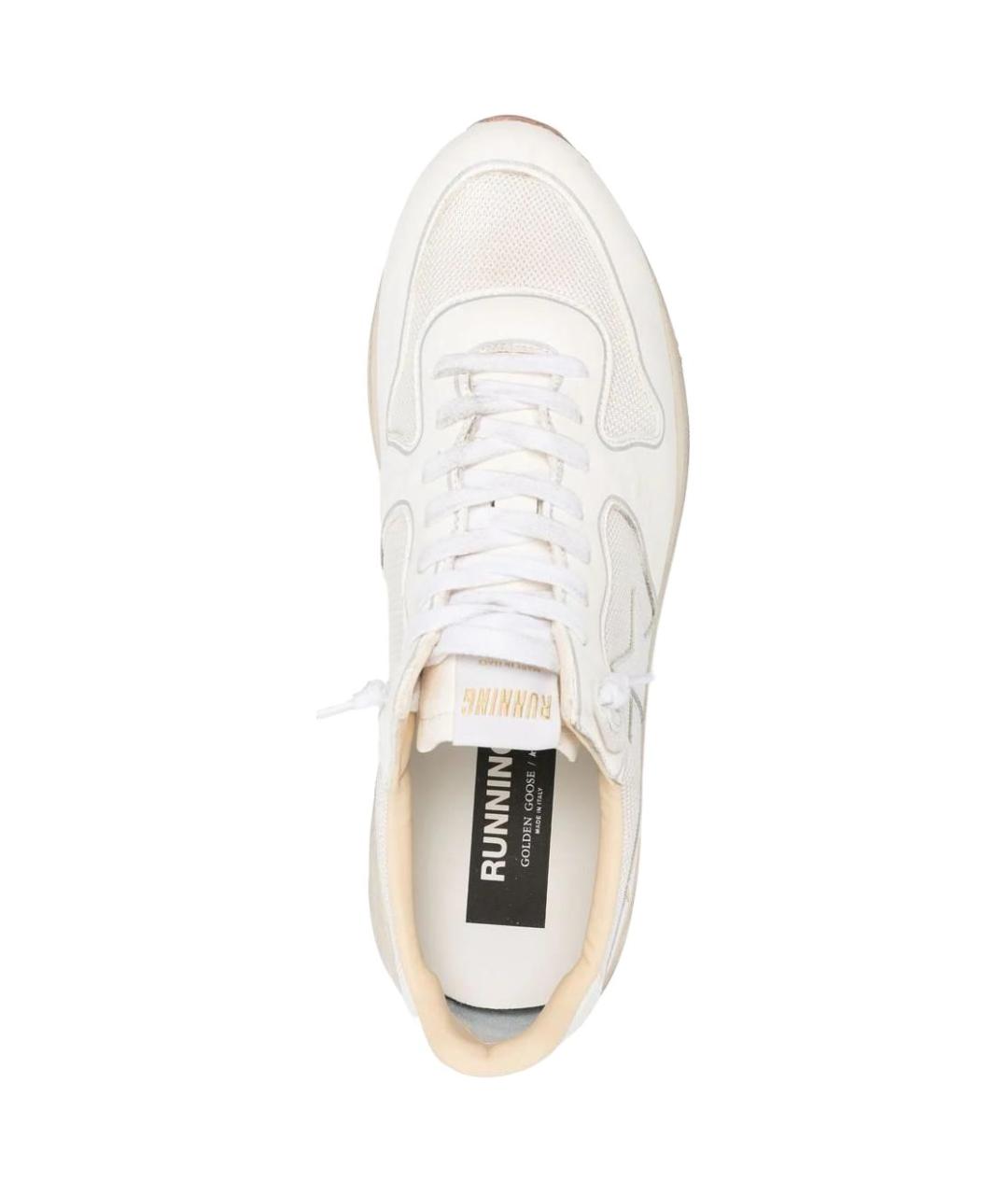 GOLDEN GOOSE DELUXE BRAND Белые кожаные кроссовки, фото 4