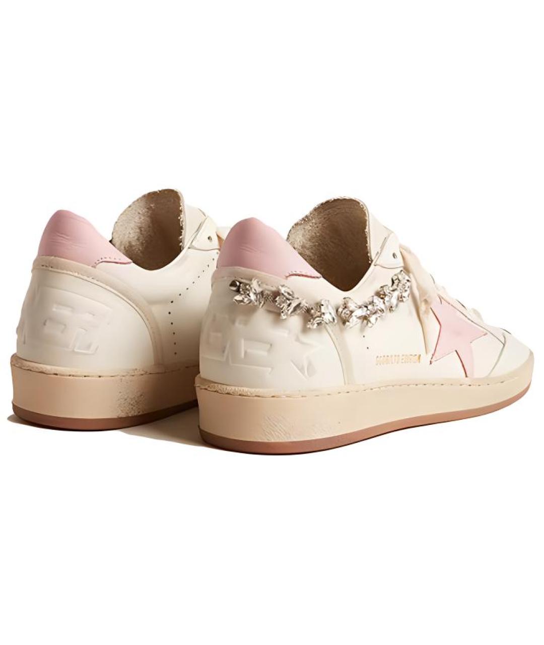 GOLDEN GOOSE DELUXE BRAND Белые кожаные кроссовки, фото 4