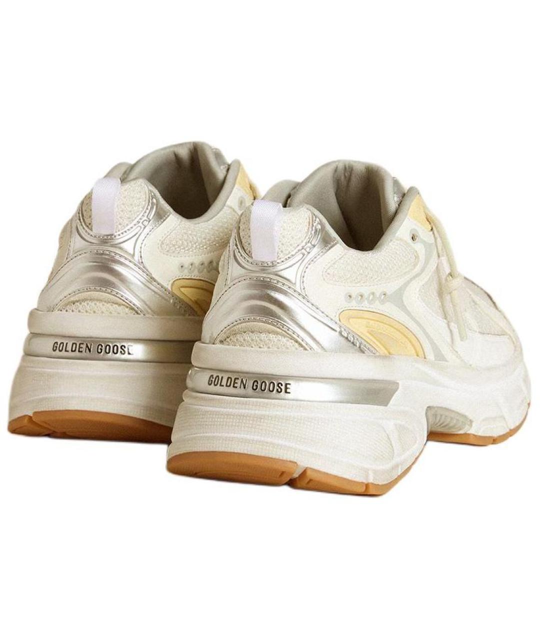 GOLDEN GOOSE DELUXE BRAND Бежевые кожаные низкие кроссовки / кеды, фото 4