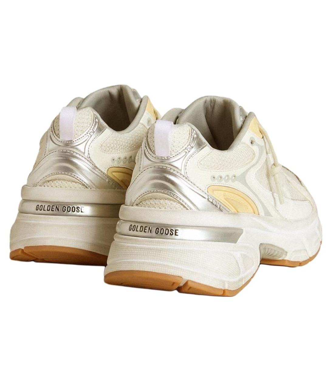 GOLDEN GOOSE DELUXE BRAND Бежевые кожаные кроссовки, фото 4