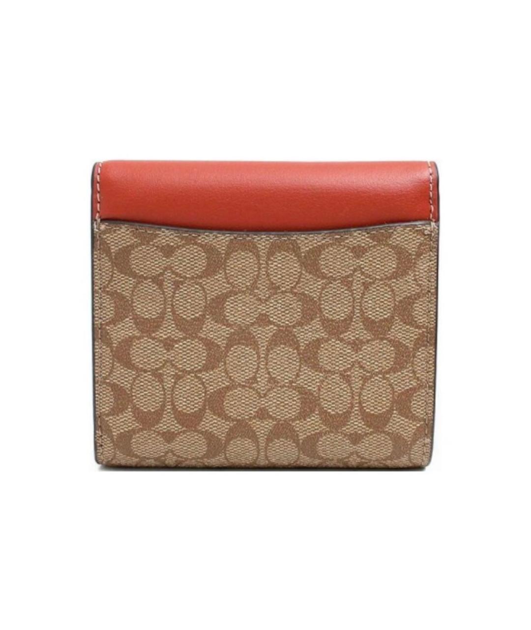 COACH Коричневый кожаный кошелек, фото 2