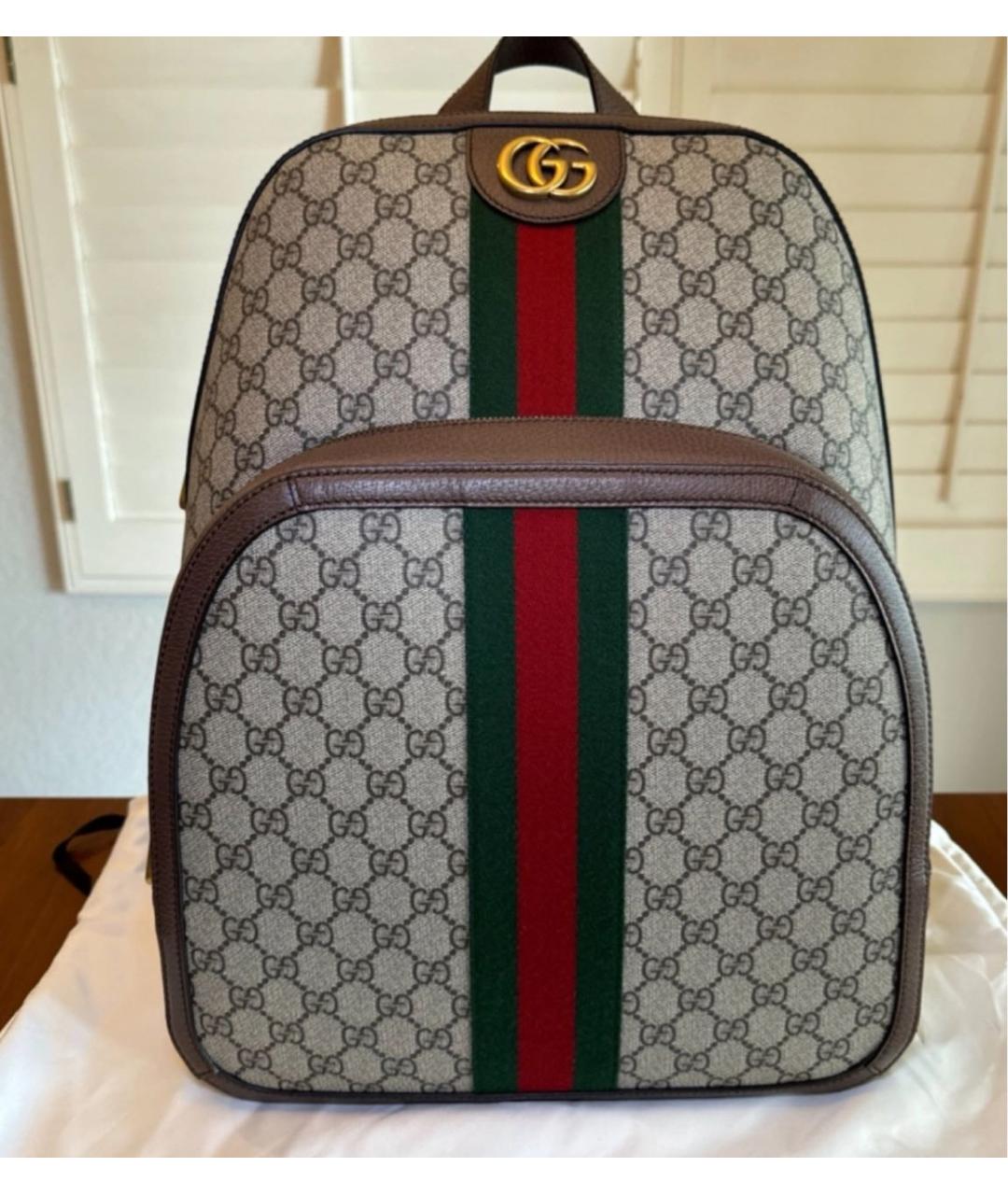 GUCCI Бежевый рюкзак, фото 6