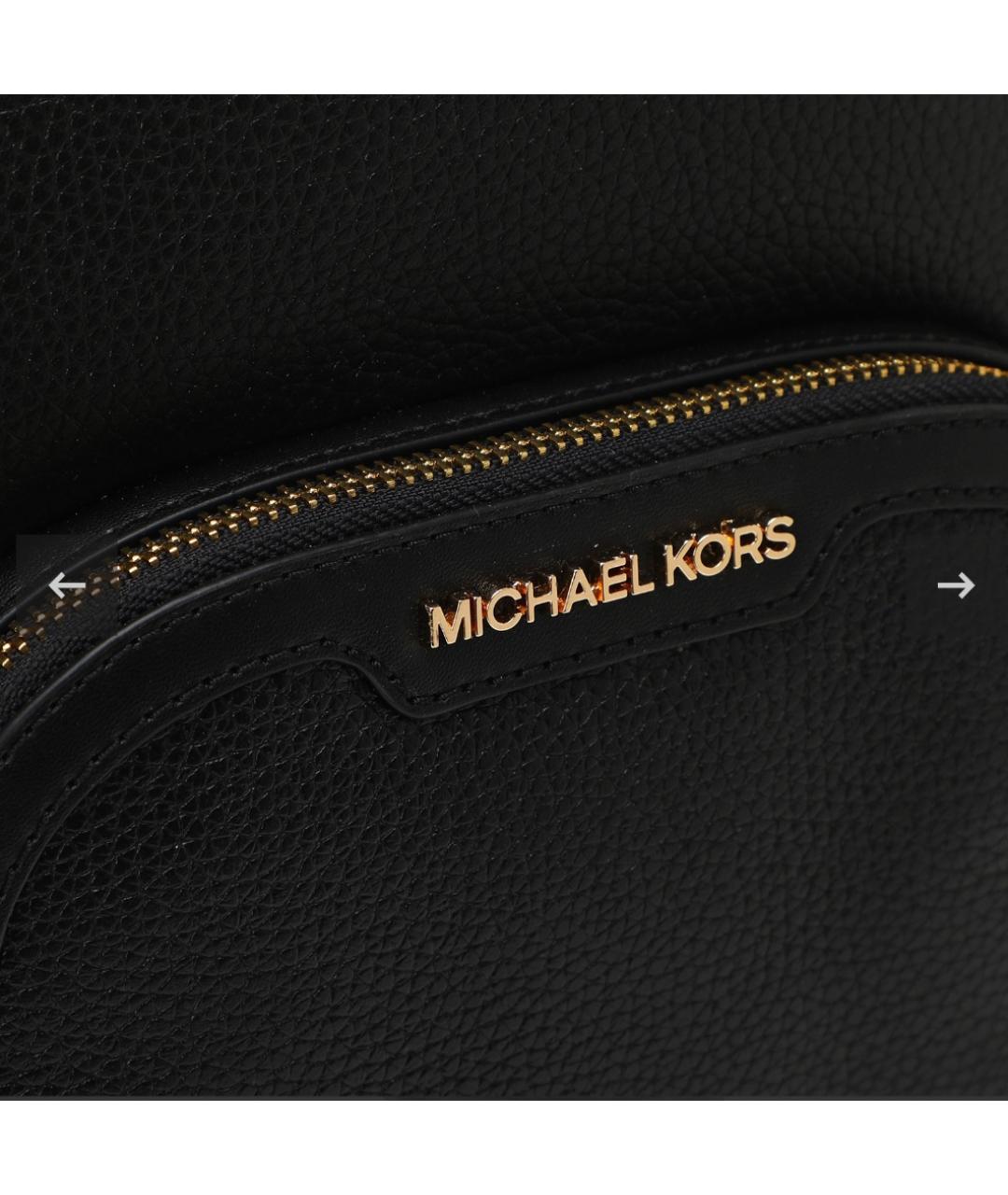 MICHAEL KORS Черный кожаный рюкзак, фото 4