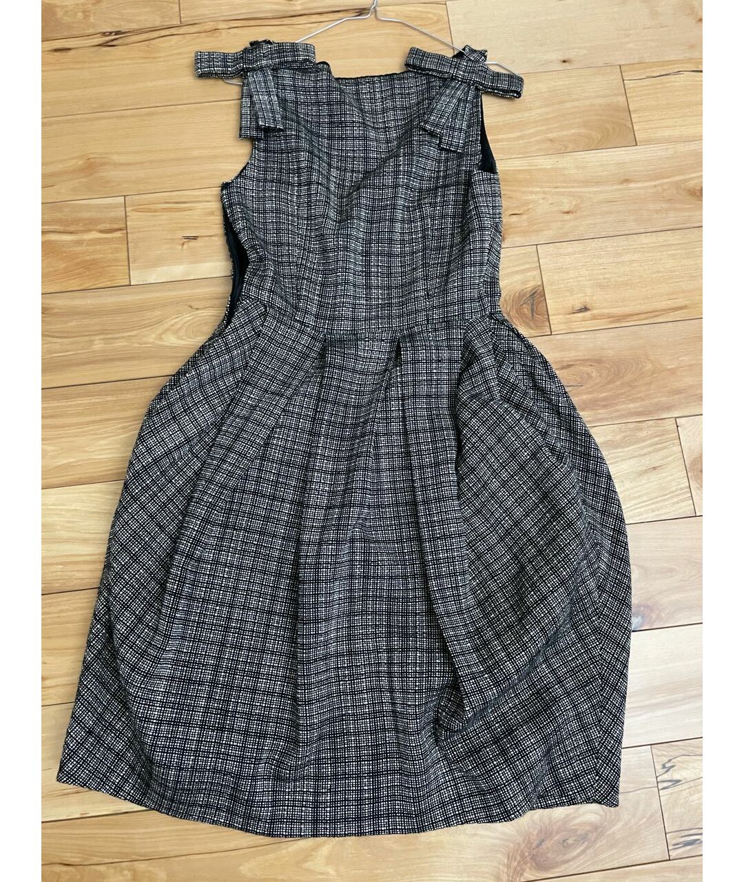 CHRISTIAN DIOR PRE-OWNED Черное шерстяное коктейльное платье, фото 4
