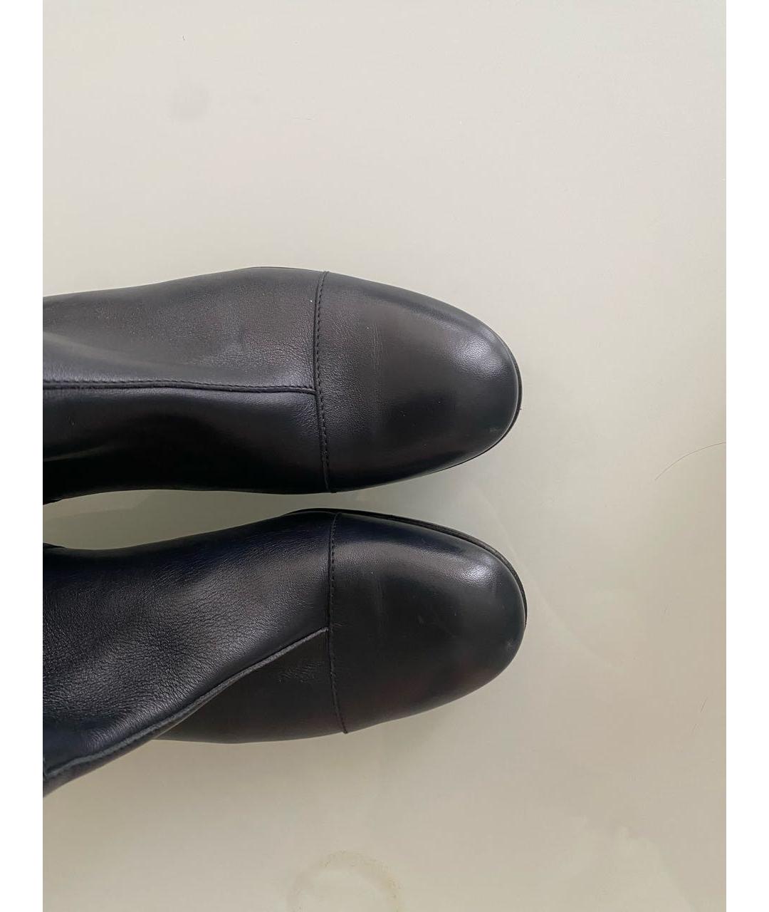 PRADA Темно-синие кожаные сапоги, фото 3