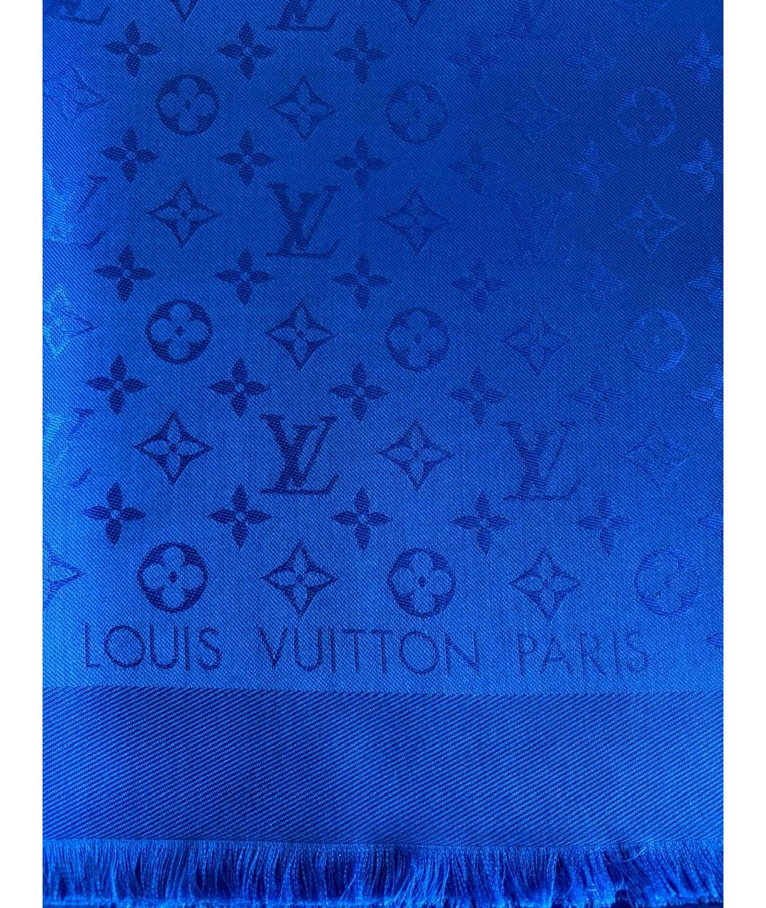 LOUIS VUITTON Синий платок, фото 3