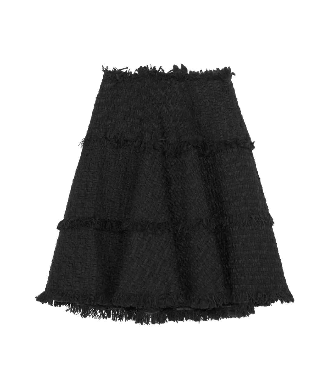 LANVIN Черная шерстяная юбка миди, фото 1