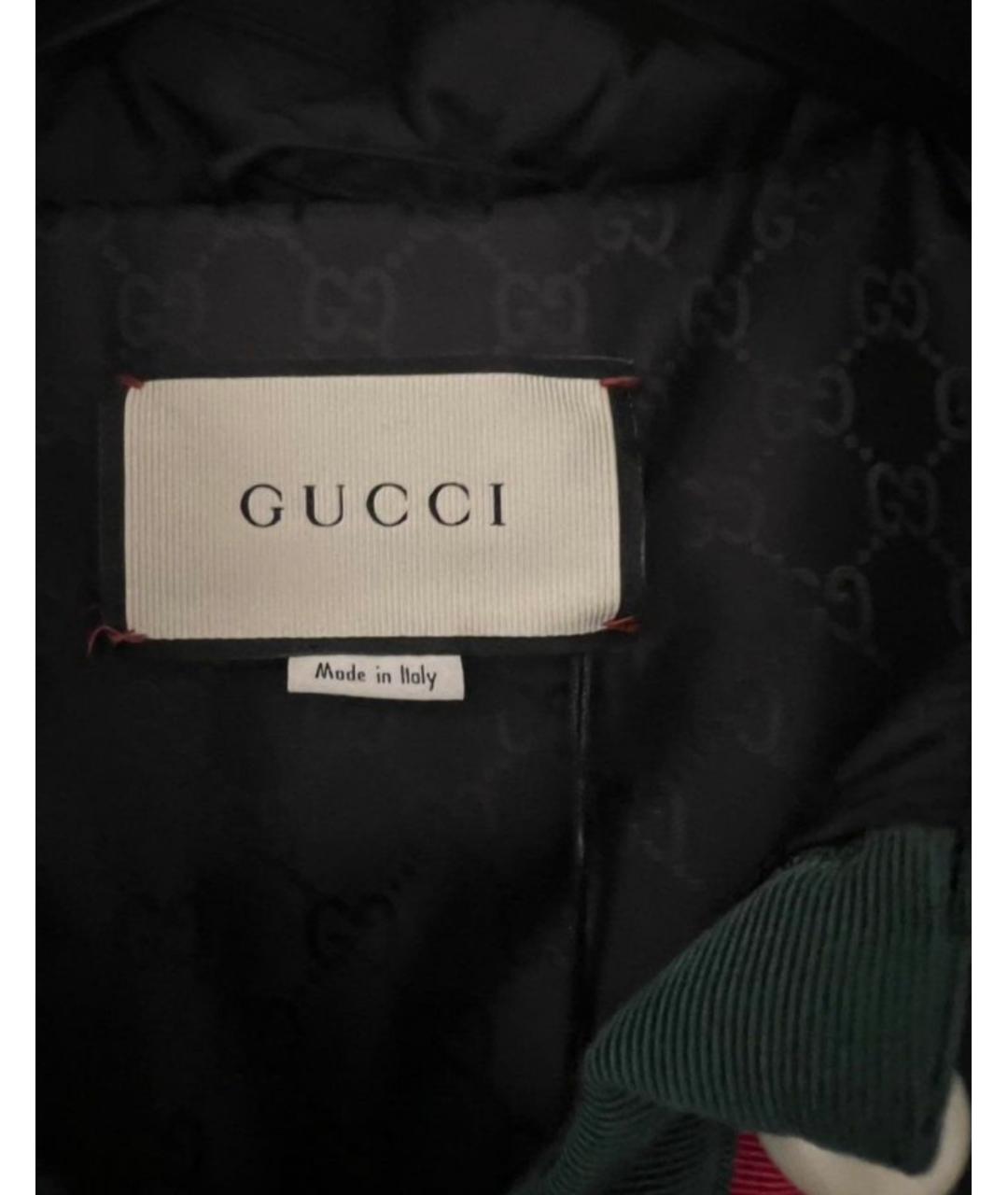 GUCCI Черное синтетическое пальто, фото 3