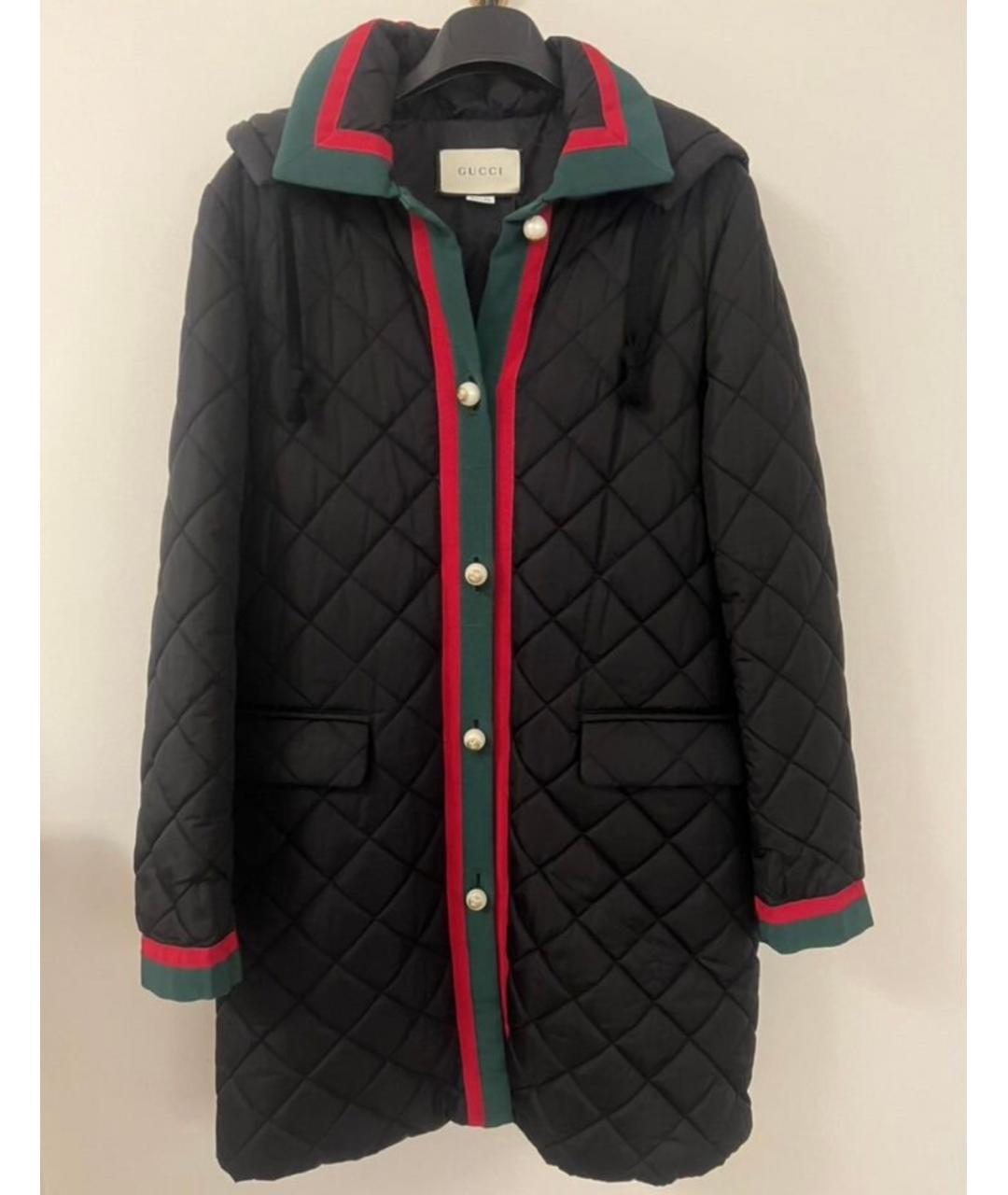 GUCCI Черное синтетическое пальто, фото 6