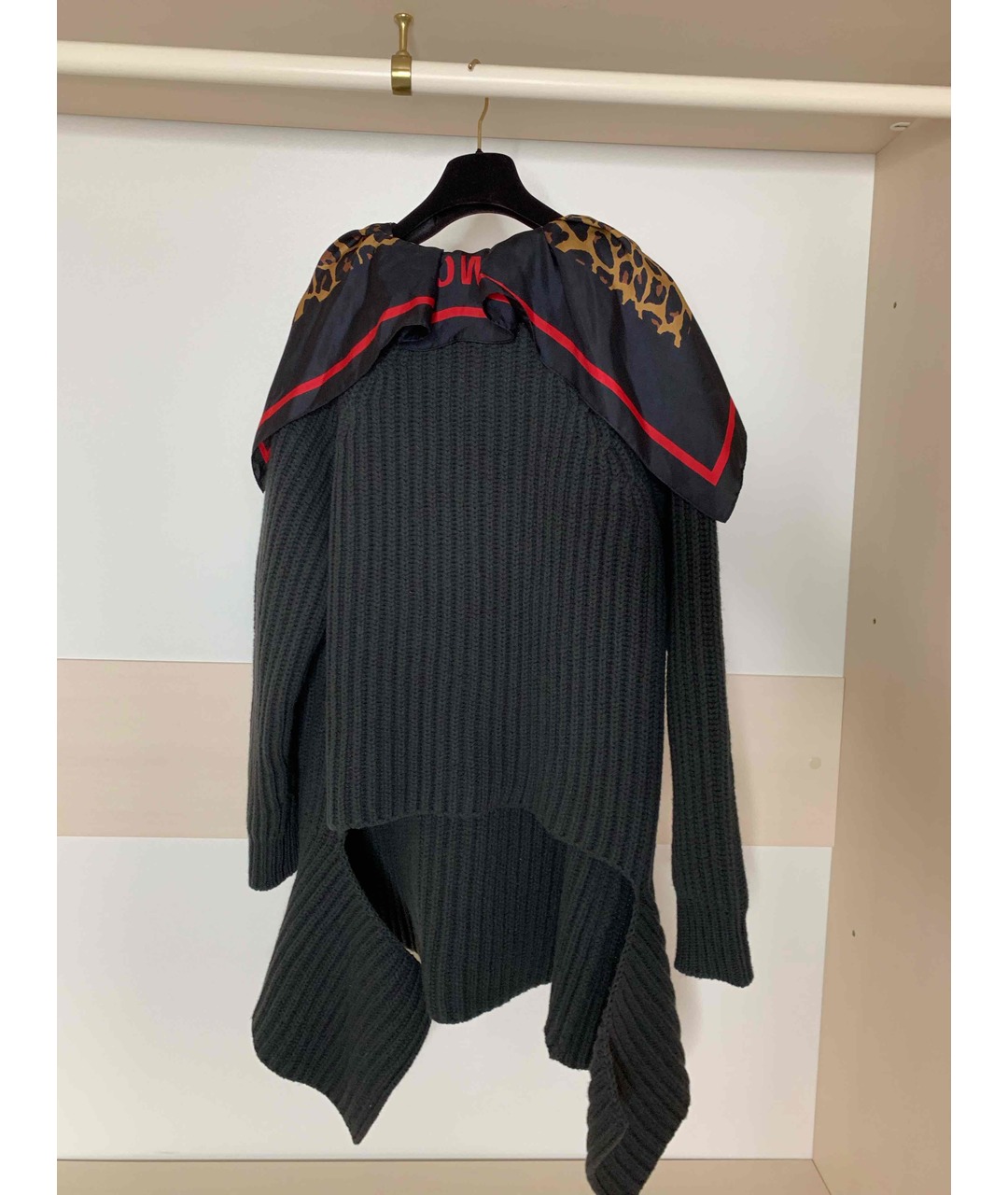 BALENCIAGA Антрацитовый шерстяной джемпер / свитер, фото 2