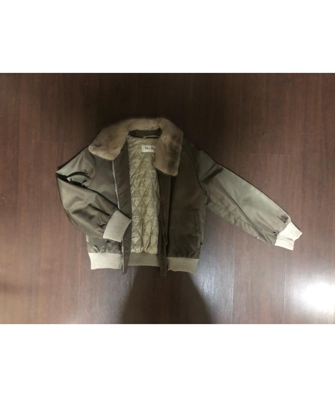 MAX MARA Хаки шерстяная куртка, фото 7