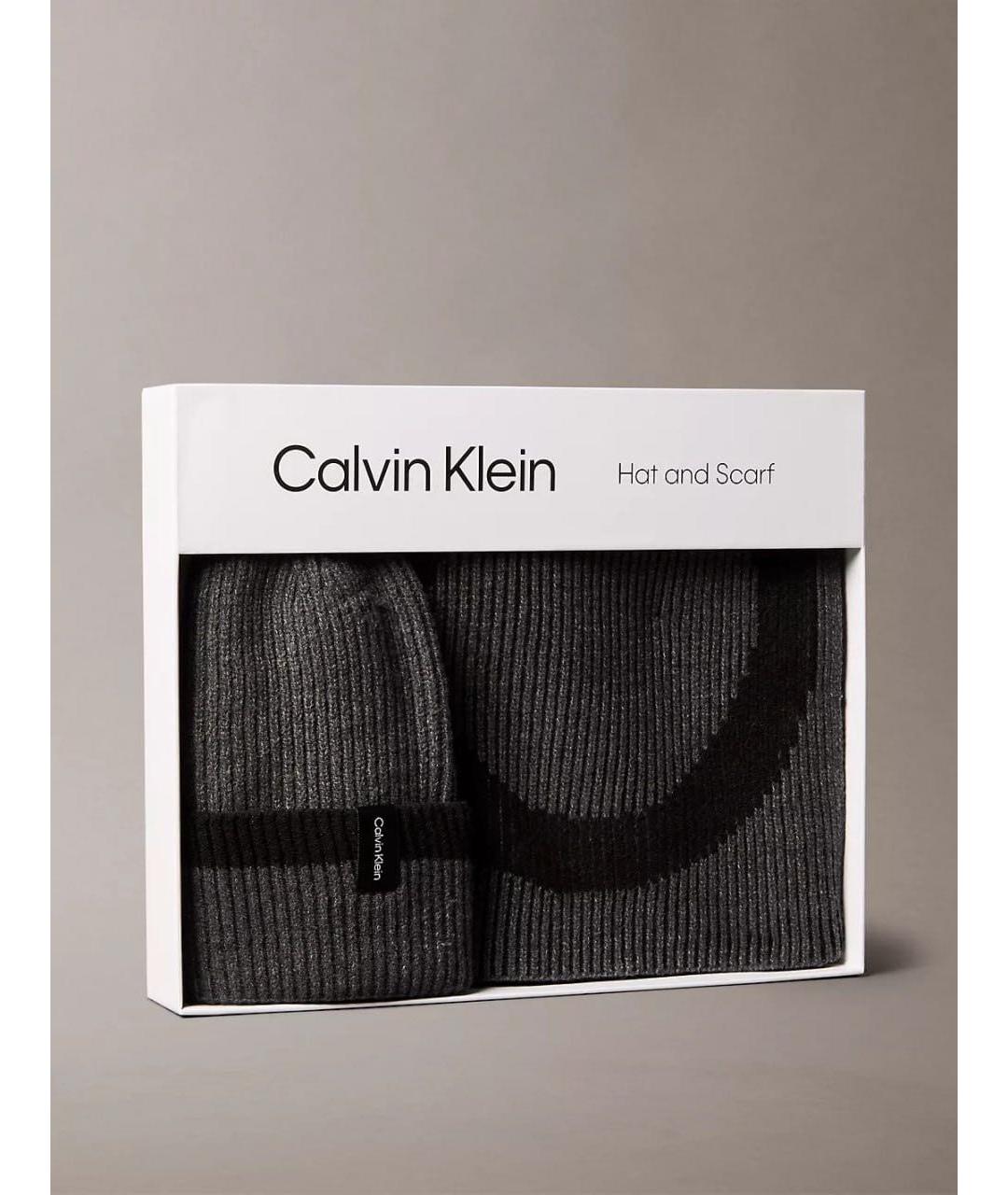 CALVIN KLEIN Серая шапка, фото 4