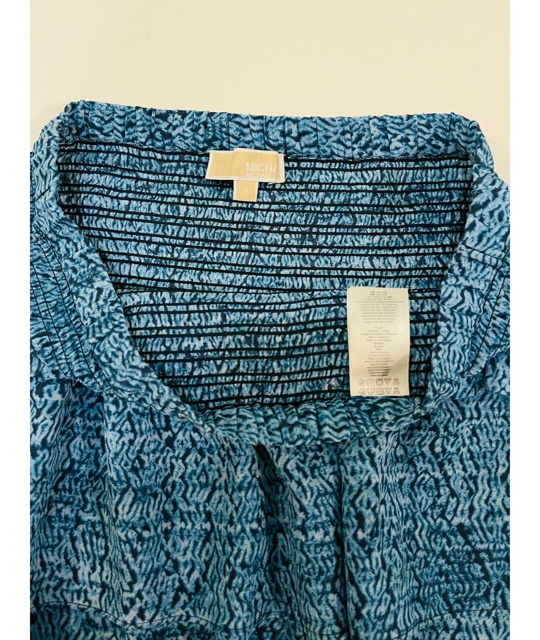 MICHAEL MICHAEL KORS Голубая полиэстеровая юбка мини, фото 5