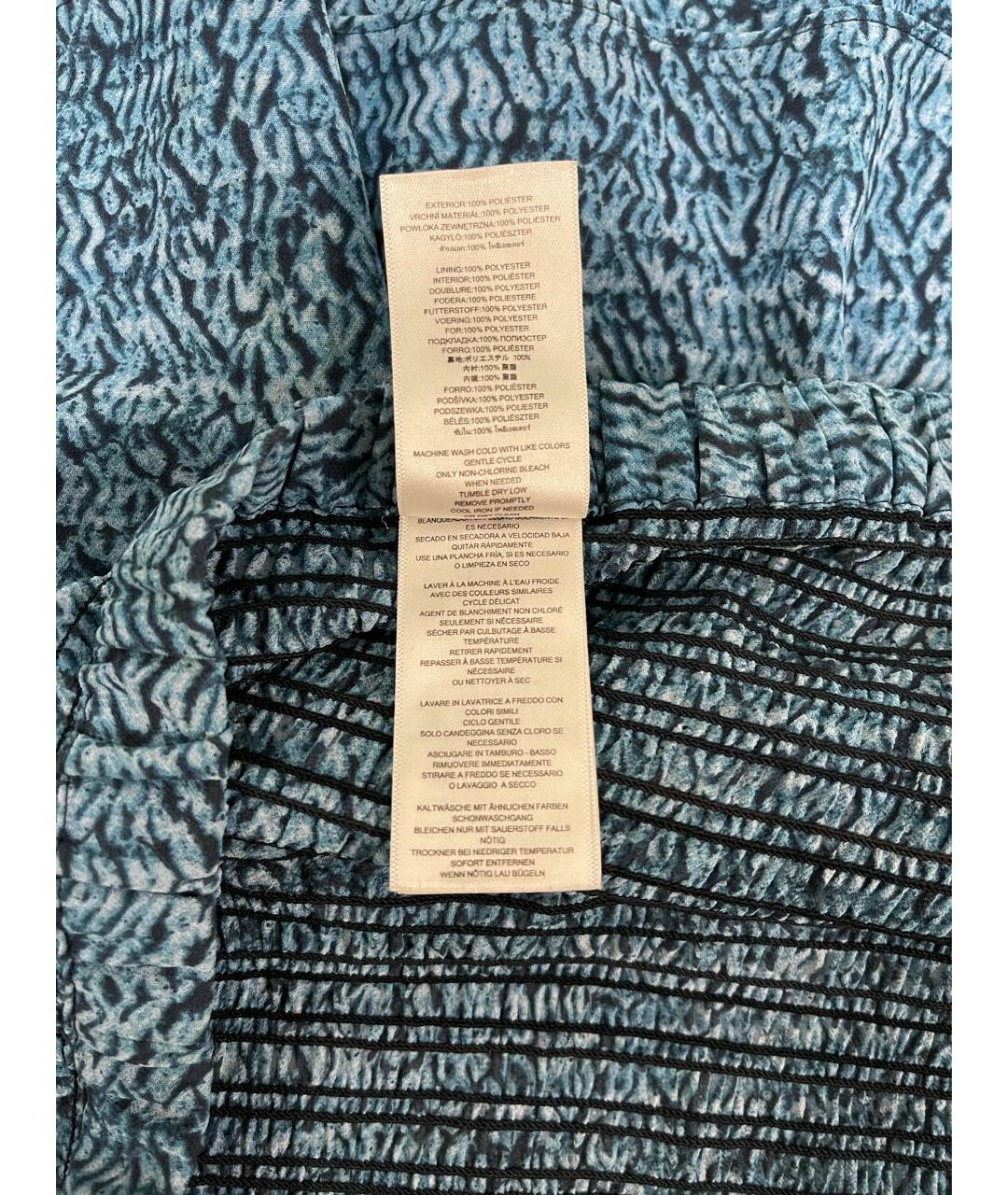 MICHAEL MICHAEL KORS Голубая полиэстеровая юбка мини, фото 7