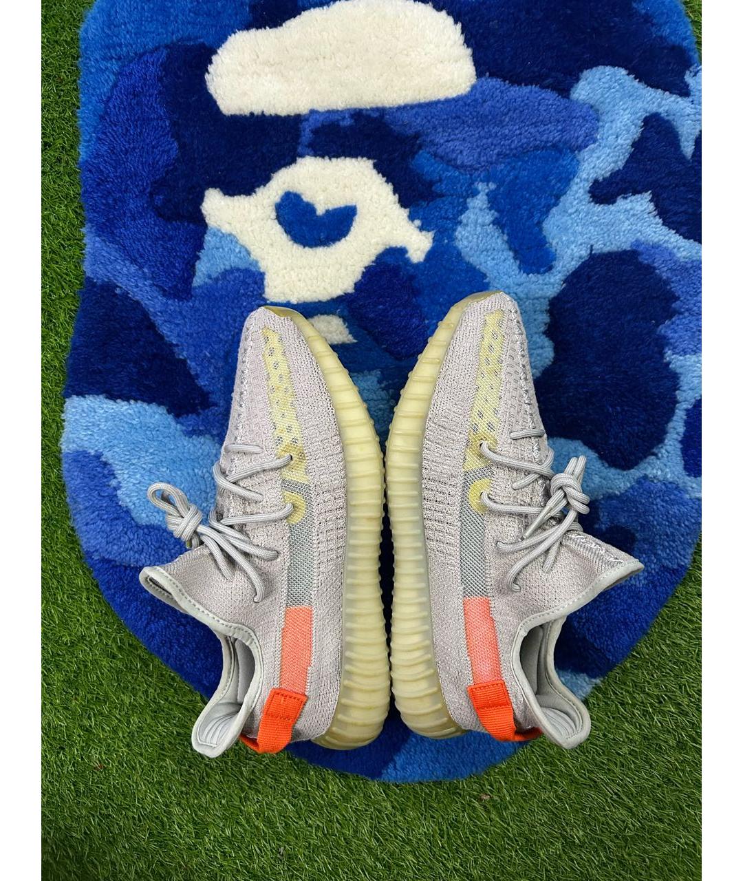 ADIDAS YEEZY Серые текстильные низкие кроссовки / кеды, фото 7