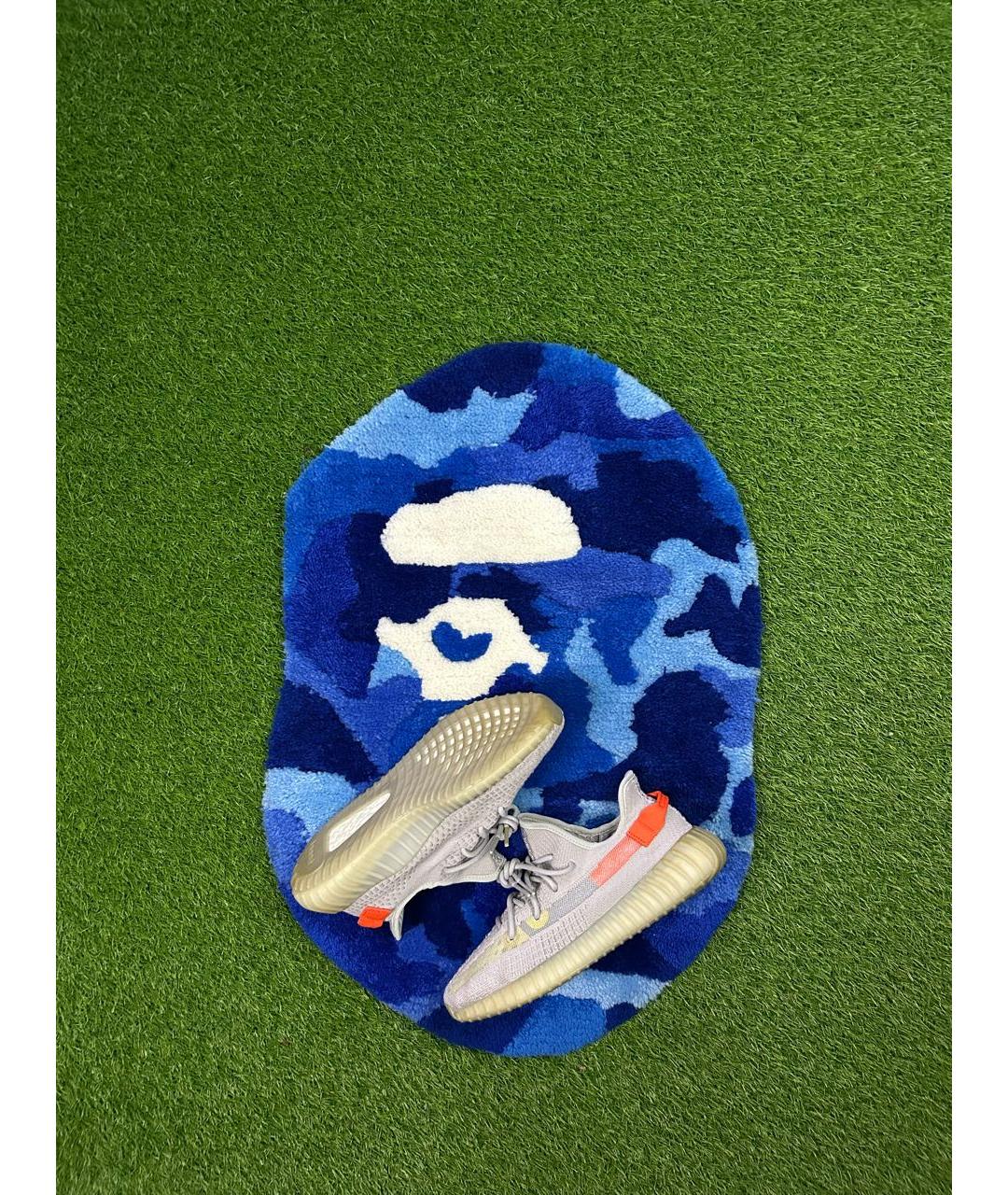 ADIDAS YEEZY Серые текстильные низкие кроссовки / кеды, фото 2