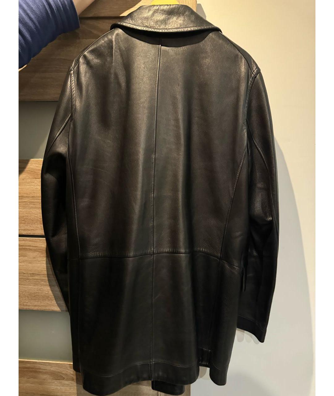GUCCI Черная кожаная куртка, фото 2