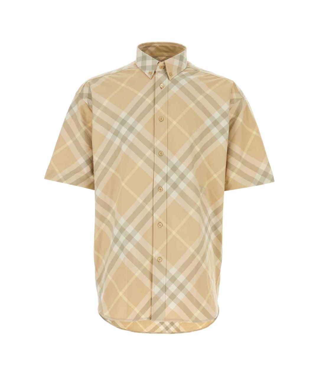 BURBERRY Бежевая хлопковая кэжуал рубашка, фото 1