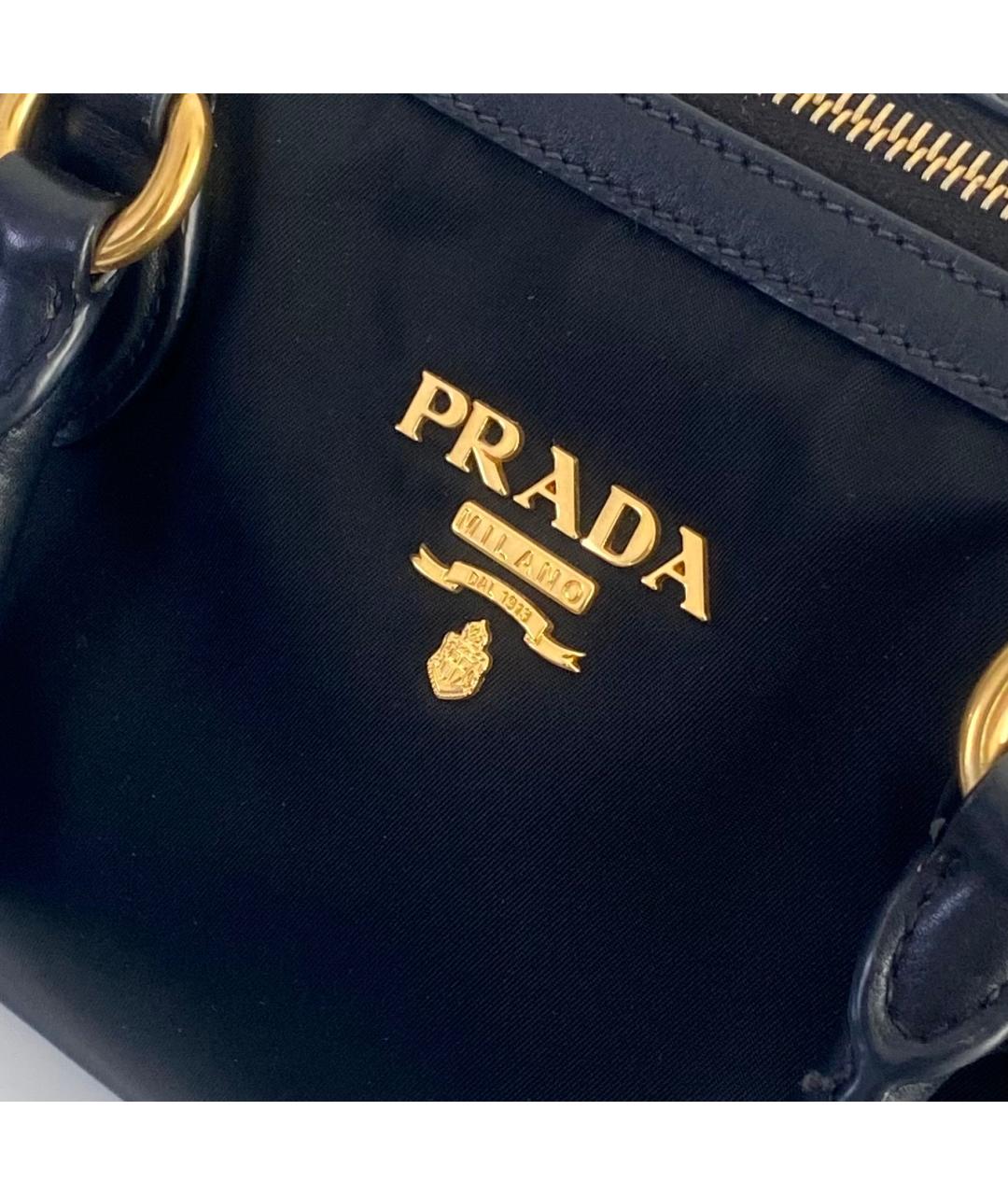 PRADA Черная тканевая сумка через плечо, фото 6