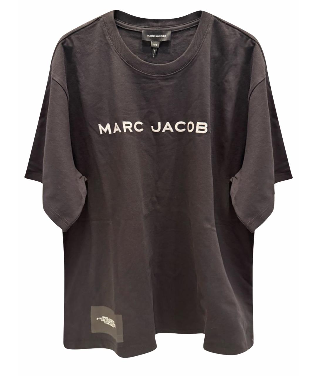 MARC JACOBS Черная хлопковая футболка, фото 1