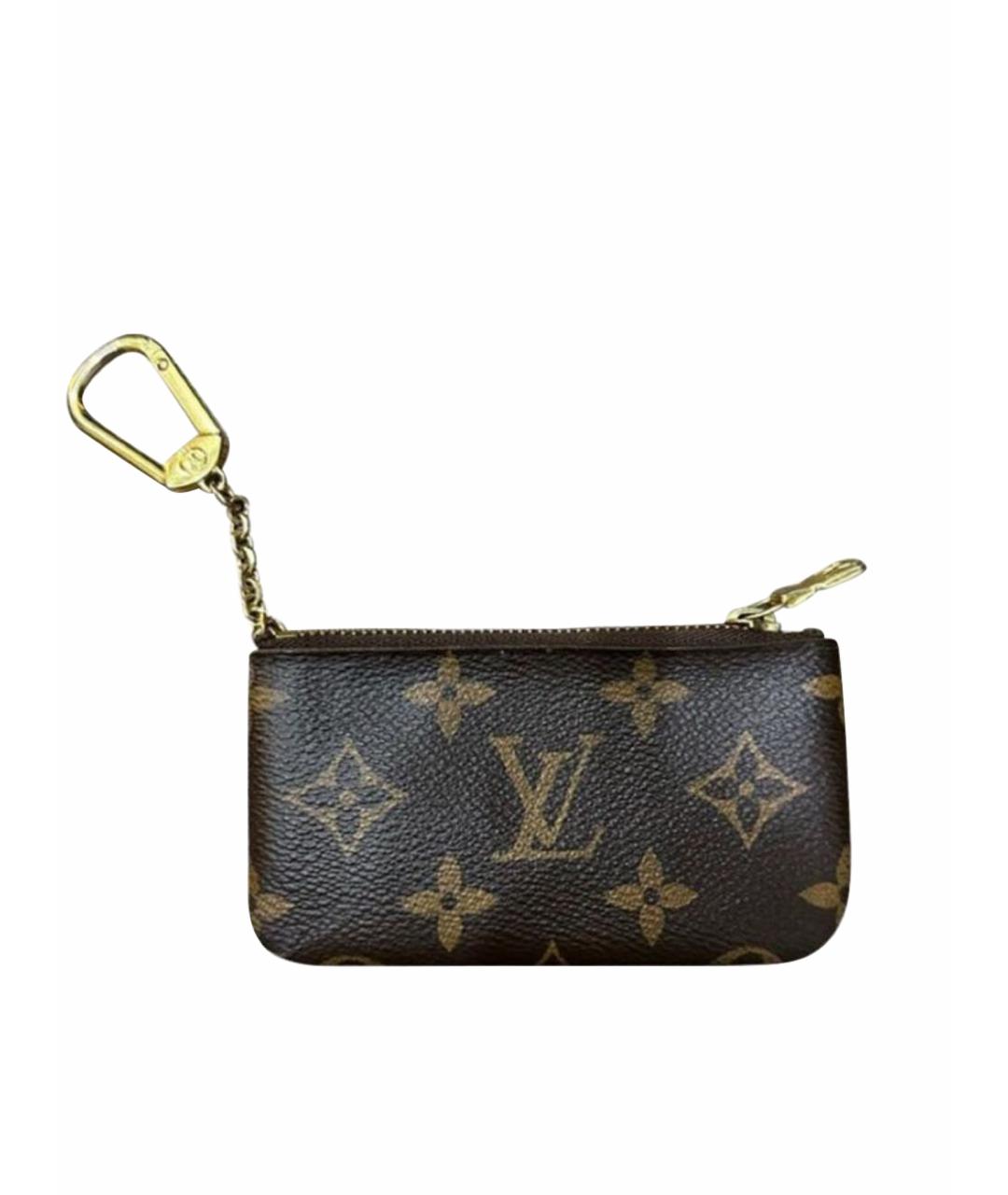 LOUIS VUITTON Коричневая ключница, фото 1