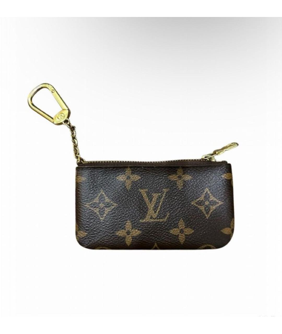 LOUIS VUITTON Коричневая ключница, фото 9