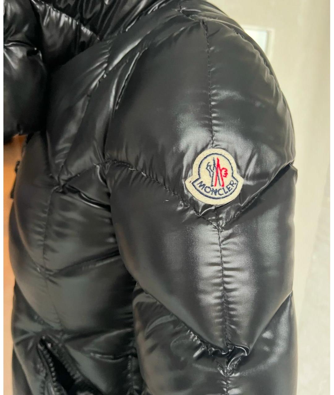 MONCLER Черная полиамидовая куртка, фото 3