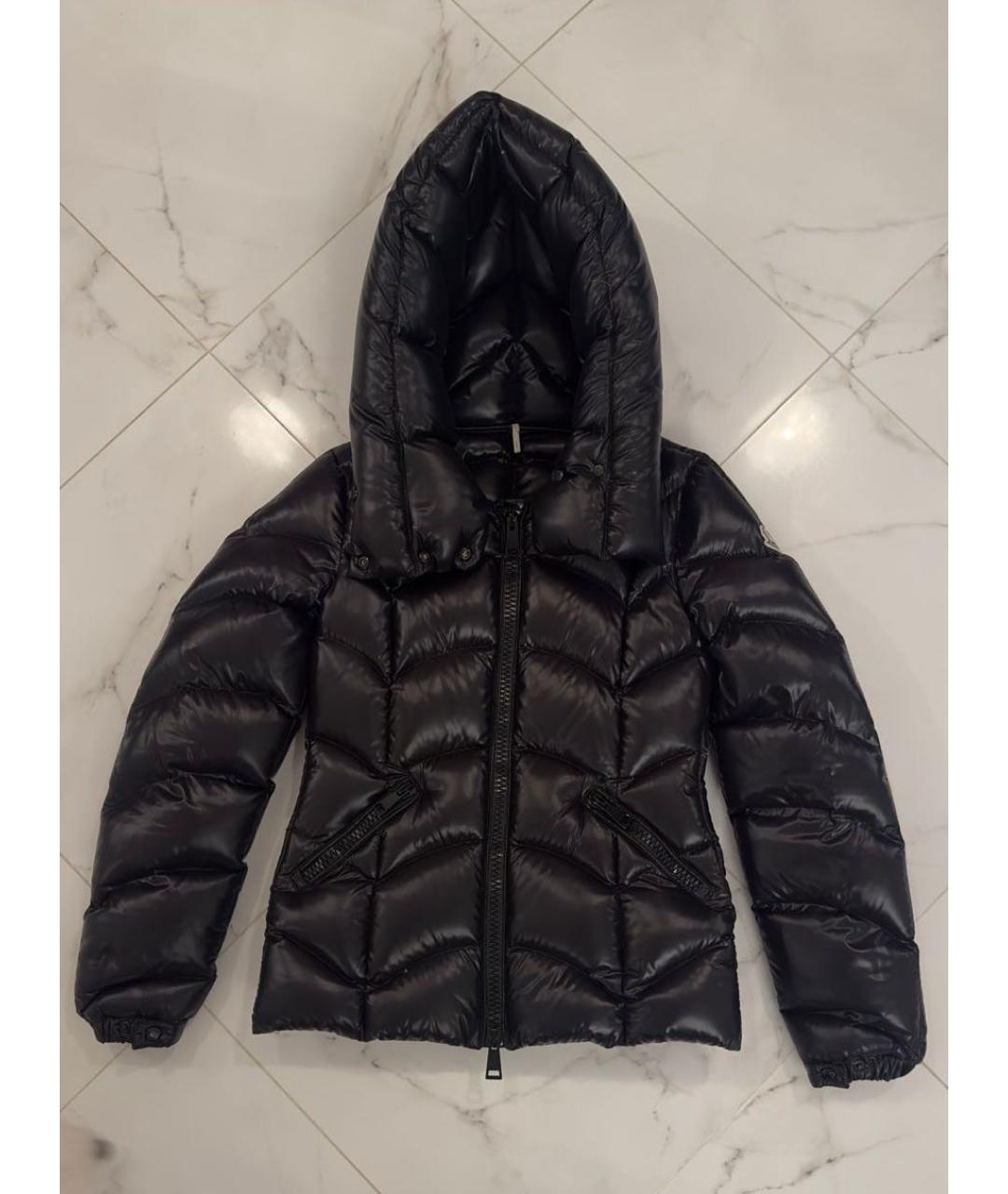 MONCLER Черная полиамидовая куртка, фото 2