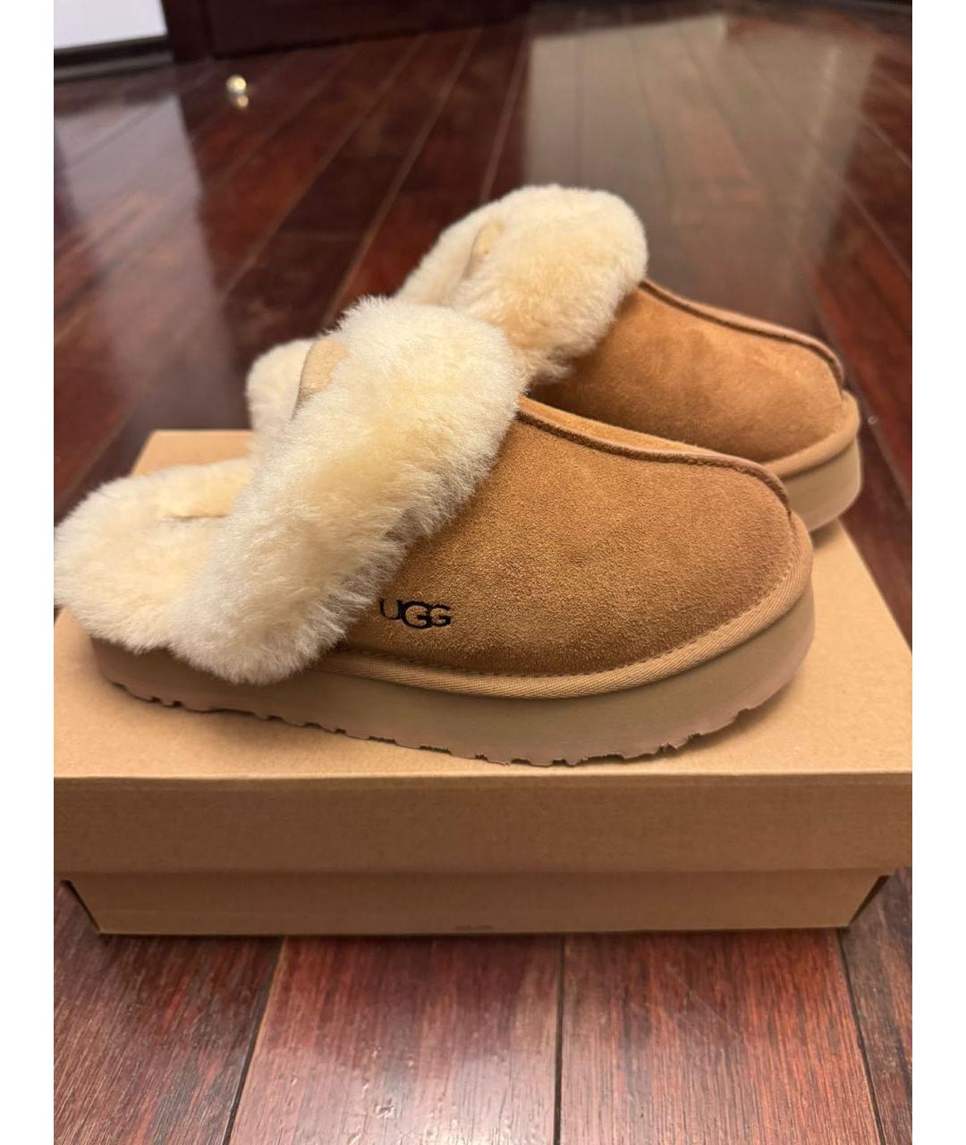 UGG AUSTRALIA Коричневые замшевые мюли, фото 4